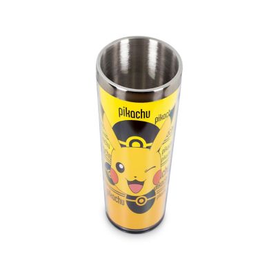 Pokemon Pikachu 16oz Insulated Travel Coffee Mug Tumbler w/ Non-Spill Metal Lid Image 2