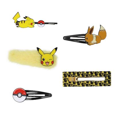 Pokemon Pikachu Eevee 5-Pack Hair Clip Image 1