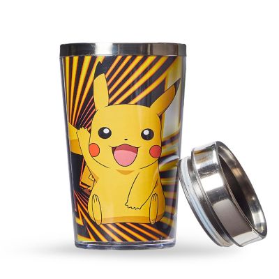 Pokemon Pikachu Travel Mug - 16oz BPA-Free Car Tumbler with Spill-Proof Lid Image 1
