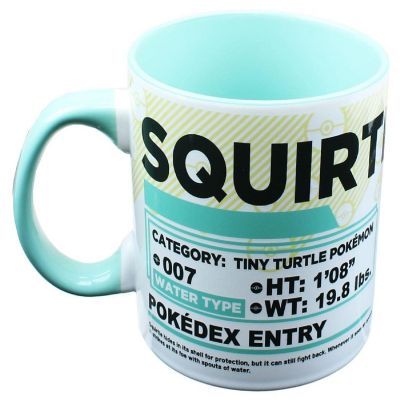 Pokemon Pokedex Squirtle 20oz Ceramic Mug Image 1