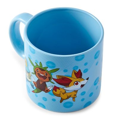 Pokemon XY Group Starters Coffee Mug - 20-Ounces Blue Image 2