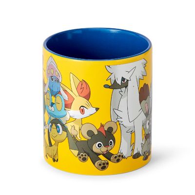 Pokemon XY Series Large Pokemon Group Foil Print Coffee Mug Holds 20 Ounces Image 1