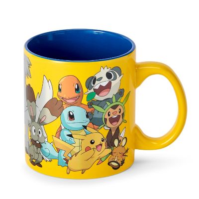 Pokemon XY Series Large Pokemon Group Foil Print Coffee Mug Holds 20 Ounces Image 3