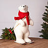 Polar Bear On Skis (Set Of 2) 9"L X 15.5"H Foam/Polyester Image 1