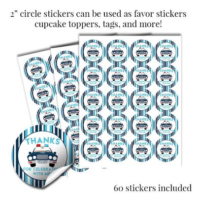 Police Birthday Sticker Bundle 429pc. by AmandaCreation Image 1