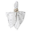 Polka Dot Napkin(Set Of 4) White/Silver Metallic Image 4