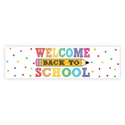 Polka Dot Pencil Welcome - 13 x 48 Inch Image 1
