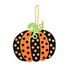 Polka Dot Pumpkin Ornament Craft Kit - Makes 12 Image 1