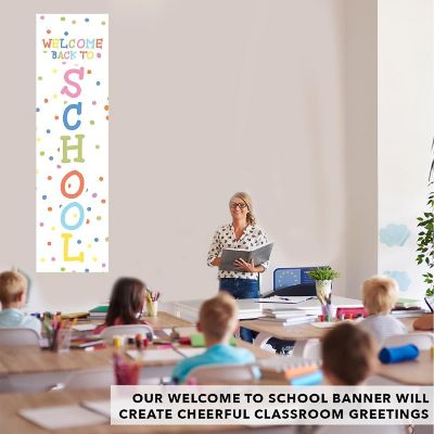 Polka Dot Vertical Welcome - 13 x 48 Inch Image 3