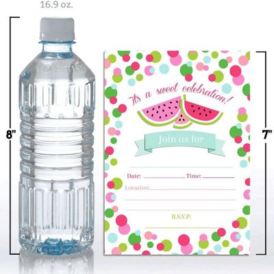 Polka Dot Watermelon Invitations 40pc. by AmandaCreation Image 3