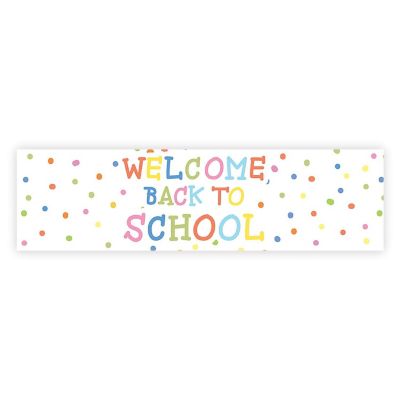 Polka Dot Welcome Back - 13 x 48 Inch Image 1