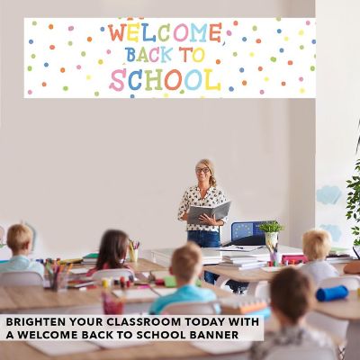 Polka Dot Welcome Back - 13 x 48 Inch Image 2