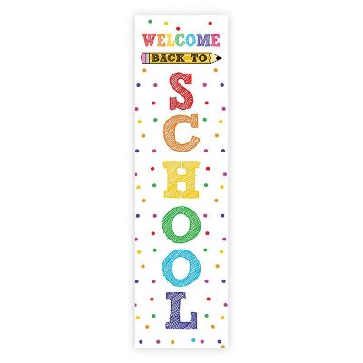 Polka Pencil Vertical Welcome - 13 x 48 Inch Image 1