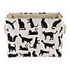 Polyester Pet Bin Cats Meow Rectangle Large Image 1