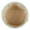 Polyester Pet Bin Lattice Paw Aqua Round Medium Image 2