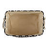 Polyester Pet Bin Lattice Paw Black Rectangle Small Image 1