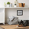 Polyester Pet Bin Lattice Paw Gray Rectangle Medium Image 3