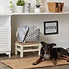 Polyester Pet Bin Lattice Paw Gray Rectangle Small Image 3