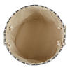 Polyester Pet Bin Lattice Paw Gray Round Medium Image 2