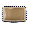 Polyester Pet Bin Lattice Paw Nautical Blue Rectangle Medium Image 1