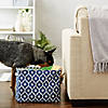 Polyester Pet Bin Lattice Paw Nautical Blue Rectangle Medium Image 4