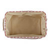 Polyester Pet Bin Lattice Paw Rose Rectangle Medium Image 1