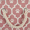 Polyester Pet Bin Lattice Paw Rose Rectangle Medium Image 3