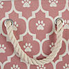 Polyester Pet Bin Lattice Paw Rose Round Small Image 4