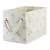 Polyester Pet Bin Paw-Bone Mint Rectangle Small 14X8X9 Image 1