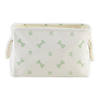 Polyester Pet Bin Paw-Bone Mint Rectangle Small 14X8X9 Image 1