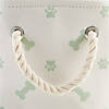 Polyester Pet Bin Paw-Bone Mint Rectangle Small 14X8X9 Image 4