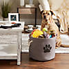 Polyester Pet Bin Paw Gray Round Medium 12X15X15 Image 2