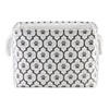 Polyester Pet Bin Paw Lattice Gray Rectangle Medium 16X10X12 Image 1