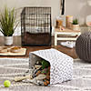 Polyester Pet Bin Paw Lattice Gray Rectangle Medium 16X10X12 Image 2