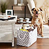 Polyester Pet Bin Paw Lattice Gray Rectangle Medium 16X10X12 Image 4