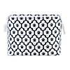 Polyester Pet Bin Paw Lattice Navy Rectangle Medium 16X10X12 Image 1