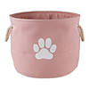 Polyester Pet Bin Paw Rose Round Small Image 2