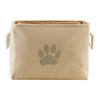 Polyester Pet Bin Paw Taupe Rectangle Medium 16X10X12 Image 2