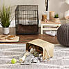 Polyester Pet Bin Paw Taupe Rectangle Small 14X8X9 Image 3
