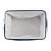 Polyester Pet Bin Stripe With Paw Patch Navy Rectangle Large 17.5X12X15 Image 3