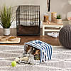 Polyester Pet Bin Stripe With Paw Patch Navy Rectangle Small 14X8X9 Image 2