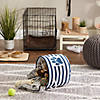 Polyester Pet Bin Stripe With Paw Patch Navy Round Small 9X12X12 Image 2