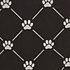 Polyester Pet Bin Trellis Paw Black Rectangle Large 17.5X12X15 Image 1