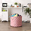 Polyester Pet Bin Trellis Paw Rose Round Large Image 3