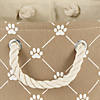 Polyester Pet Bin Trellis Paw Taupe Rectangle Large 17.5X12X15 Image 2