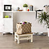 Polyester Pet Bin Trellis Paw Taupe Rectangle Small Image 3