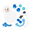 Pom-Pom Snowman Magnet Craft Kit - Makes 12 Image 1