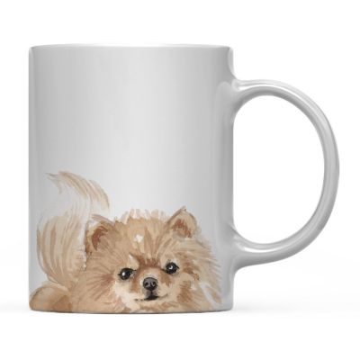 Pomeranian Up Close Ceramic Mug Image 1