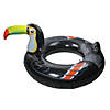 Pool Central 52" Inflatable Black and Yellow Giant Toucan Pool Ring Float Image 1