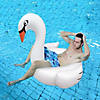 Pool Central 53.5" Inflatable White Swan Swimming Pool Ring Float Image 1